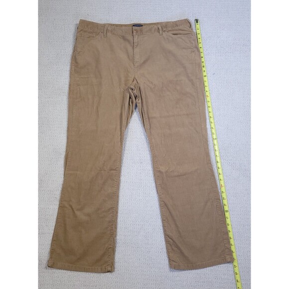 Lands End Corduroy Pants Womens 20 WIDE Tan Brown Fit 2 - Picture 5 of 8